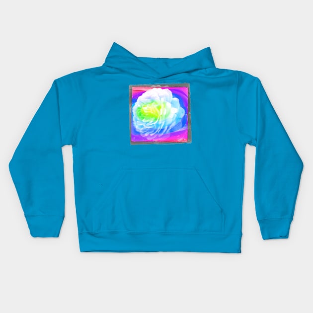 Abstract Rose Photography Art Kids Hoodie by AlondraHanley